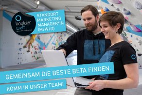 Wir suchen ab sofort eine*n Marketing Manager*in (m/w/d) für die übergreifende Abteilung der Boulderwelt. Bewirb Dich jetzt! Wir freuen uns auf Dich!