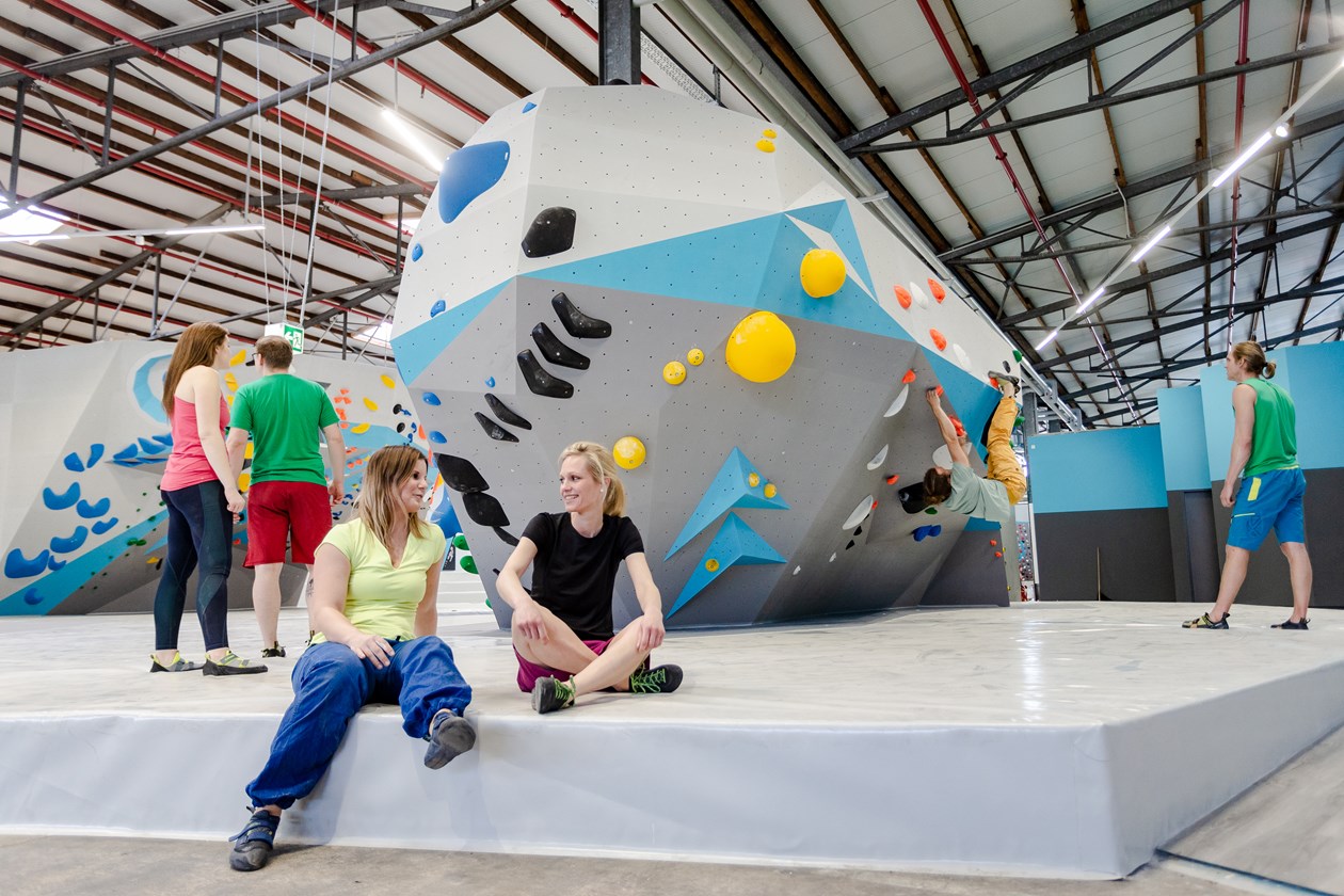 Bouldern in der Boulderwelt, Bouldersession