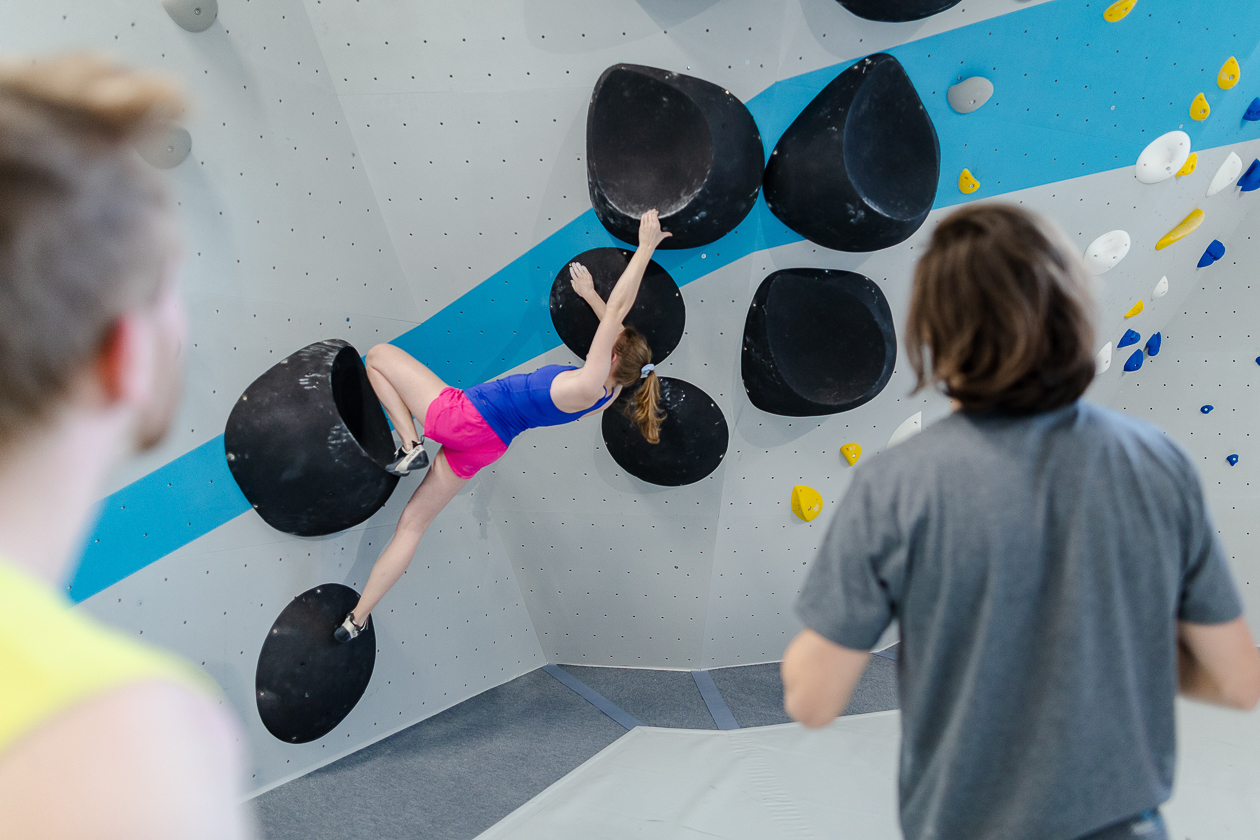 Bouldern in der Boulderwelt, Bouldersession