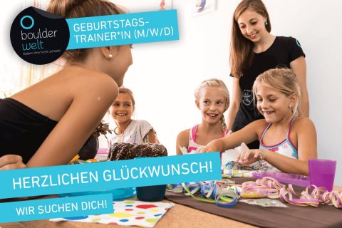 Die Boulderwelt Dortmund sucht Geburtstagstrainer*innen!