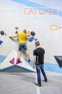 Tech Session im März 2022 in der Boulderwelt Dortmund