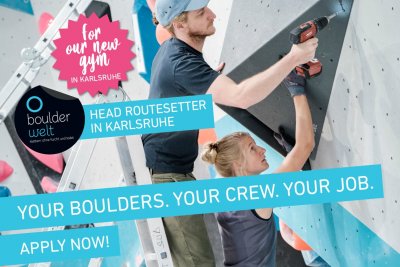 Boulderwelt Karlsruhe ist looking for a Head routesetter