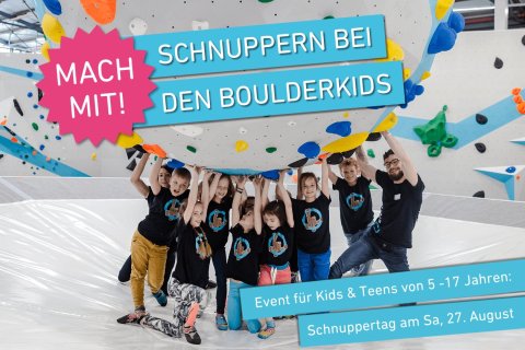 Boulderkids Schnuppertag am 5.3. in der Boulderwelt Dortmund