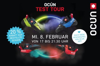 Ocun Demo Tour am 8. Februar 2023 in der Boulderwelt Dortmund