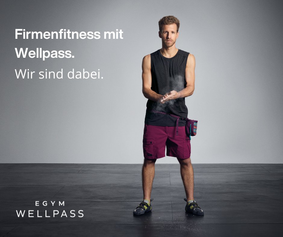 Die Boulderwelt Dortmund ist Mitglied bei EGYM Wellpass