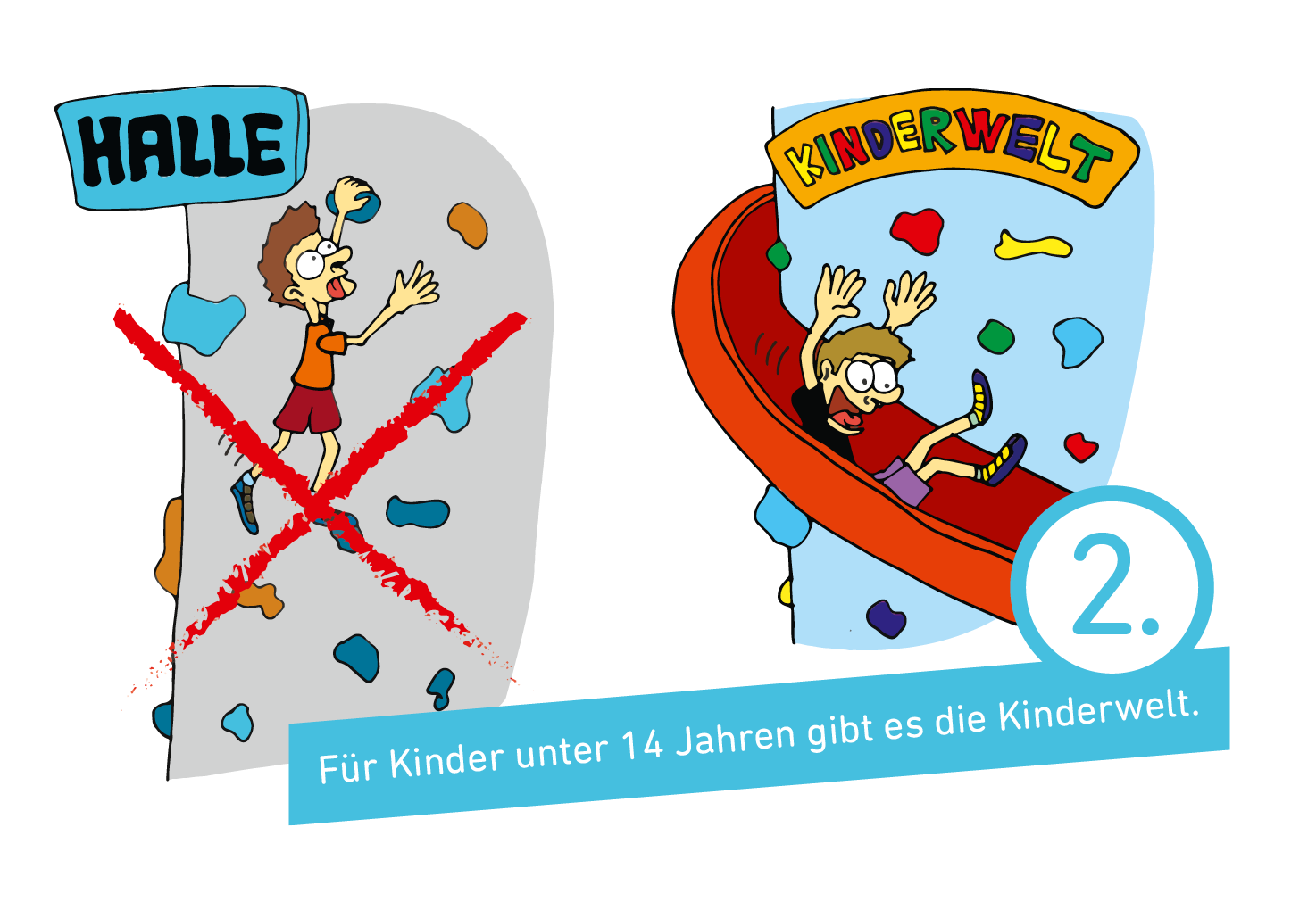 Für Kinder unter 14 Jahren gibt es die Kinderwelt.