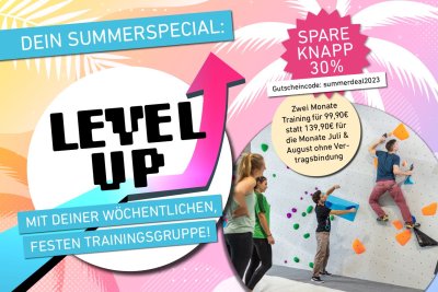30 Prozent Rabatt mit dem Summerdeal unserer Trainingsgruppen im Juli und August