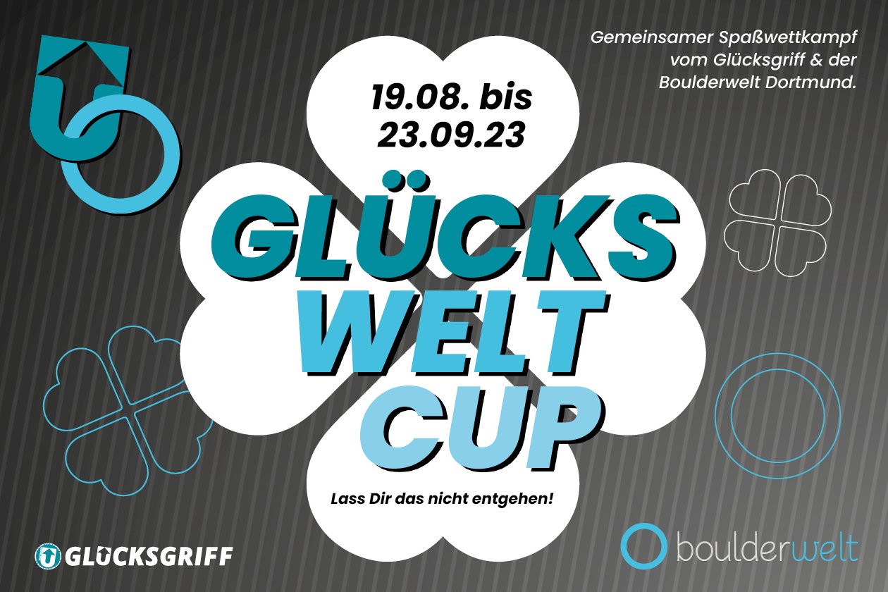 Glücksweltcup 2023: Erster hallenübergreifender Spaßwettkampf von Boulderwelt und Glücksgriff