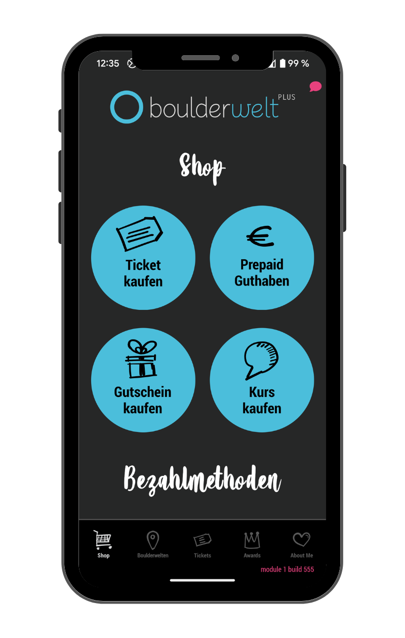 Boulderwelt PLUS – Tickets, Daten, Gutscheine und Gutscheine für die Boulderwelt in Deinem digitalem Kundenaccount!