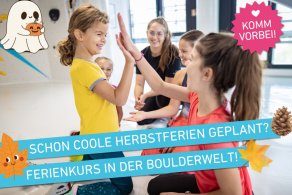 Unsere Herbstferienkurse in der Boulderwelt Dortmund