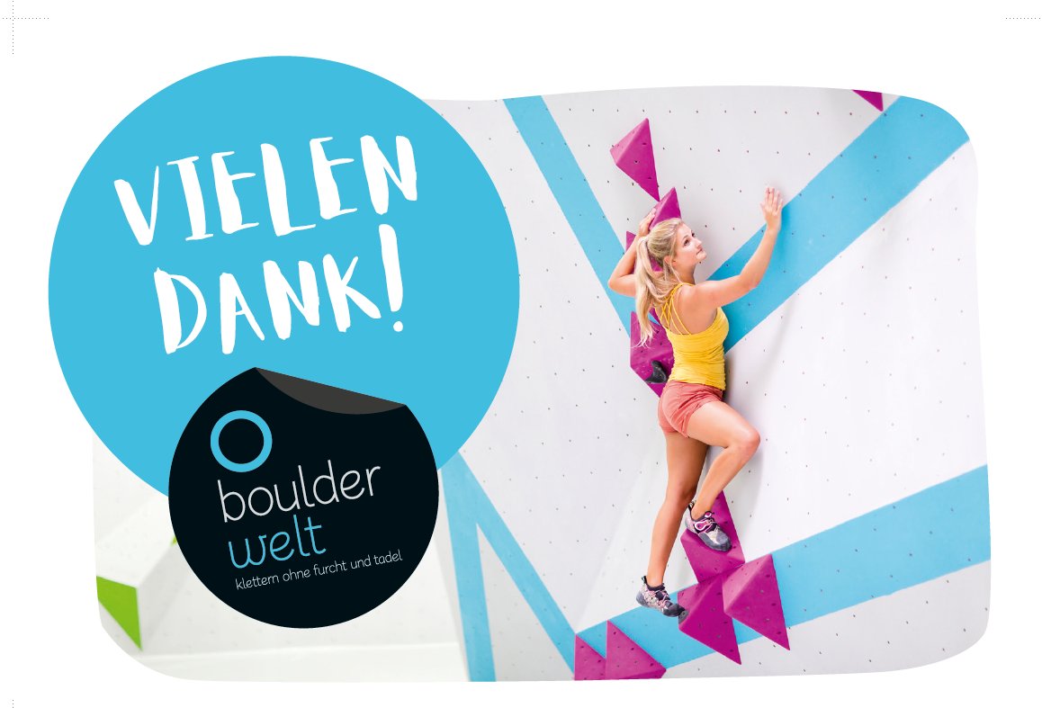 Der Boulderwelt Gutschein – Das perfekte Geschenk für alle Bouldernde. Ganz bequem in der Halle oder mobil über Boulderwelt PLUS.