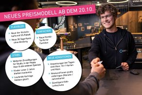 Unser neues Preismodell ab dem 20.10. mit noch mehr Sparangeboten für Dich